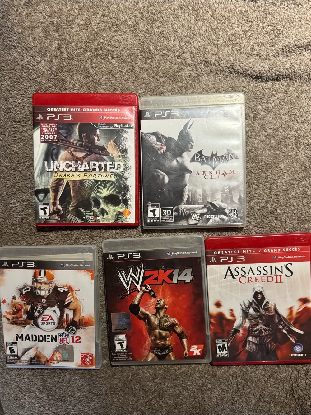 5 pack of PS3 Video Games
